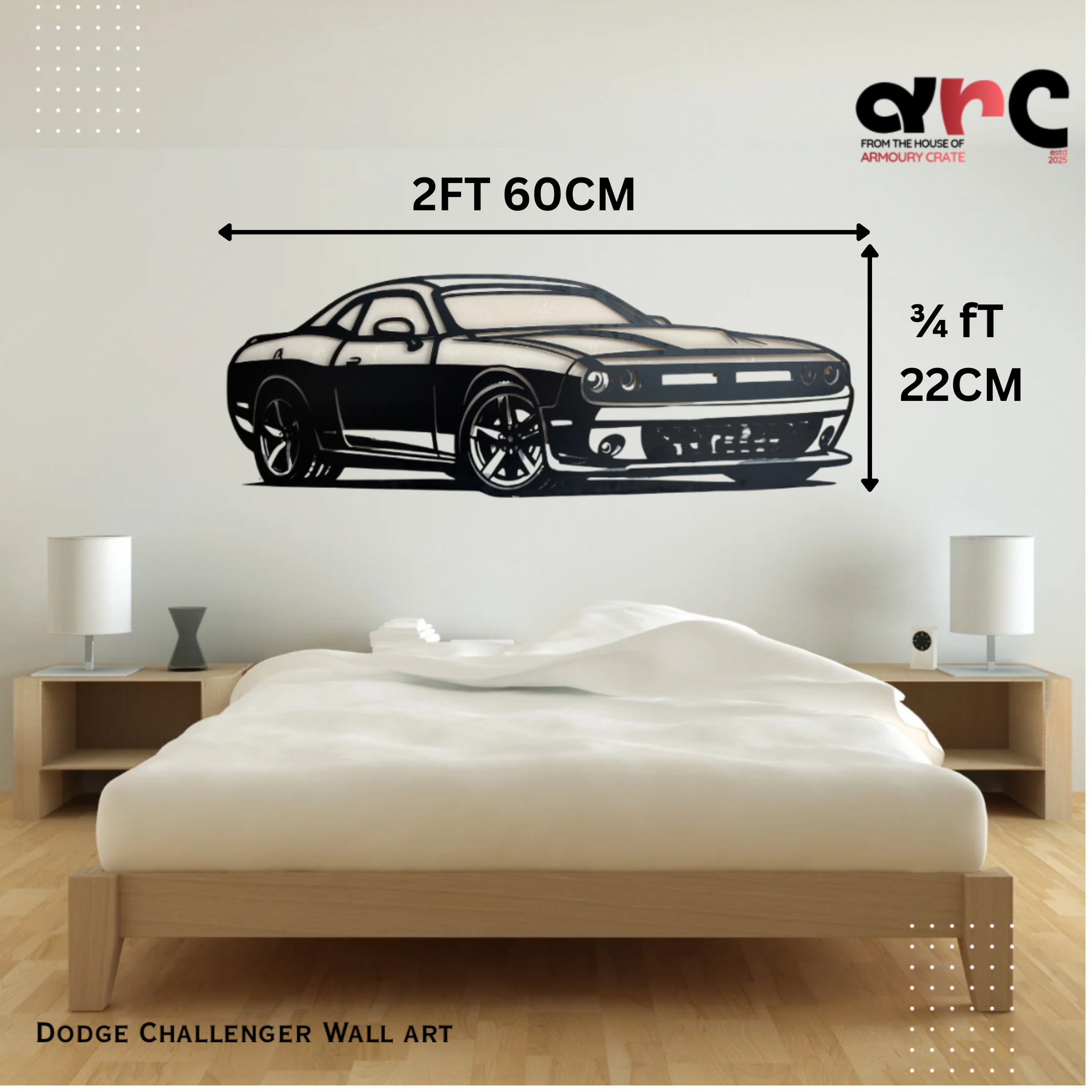 Dodge Challenger Metal Wall Art
