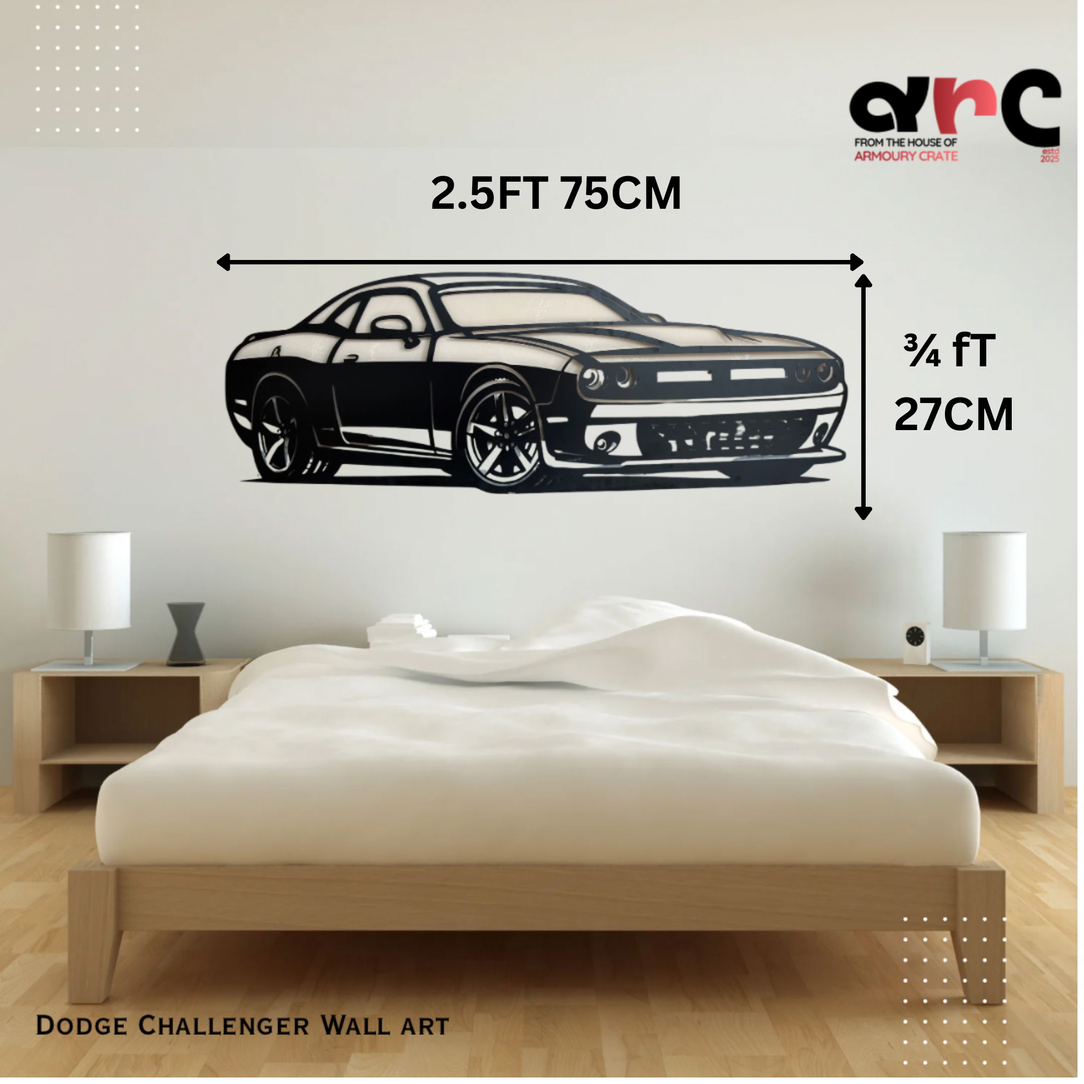 Dodge Challenger Metal Wall Art