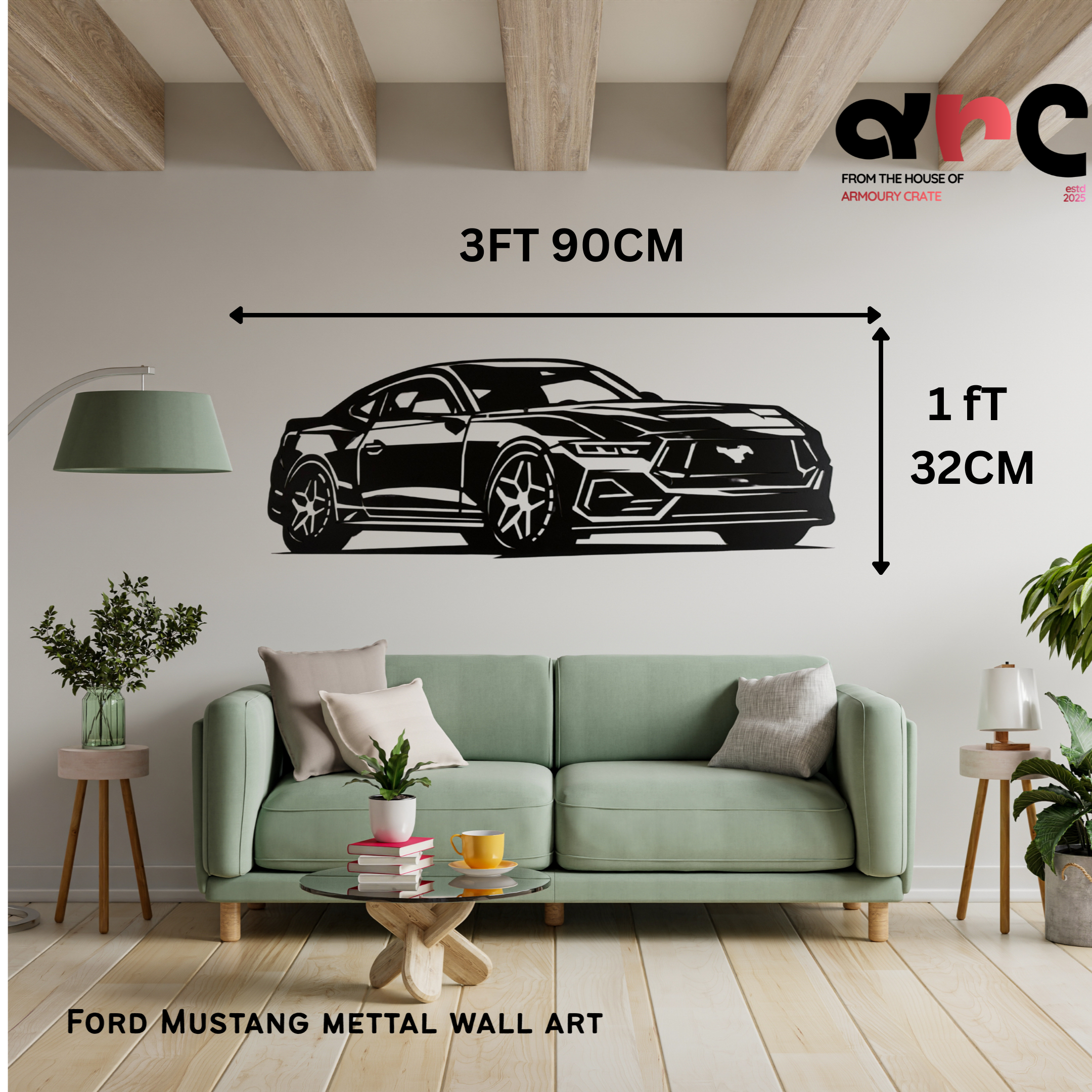 Ford Mustang Metal Wall Art