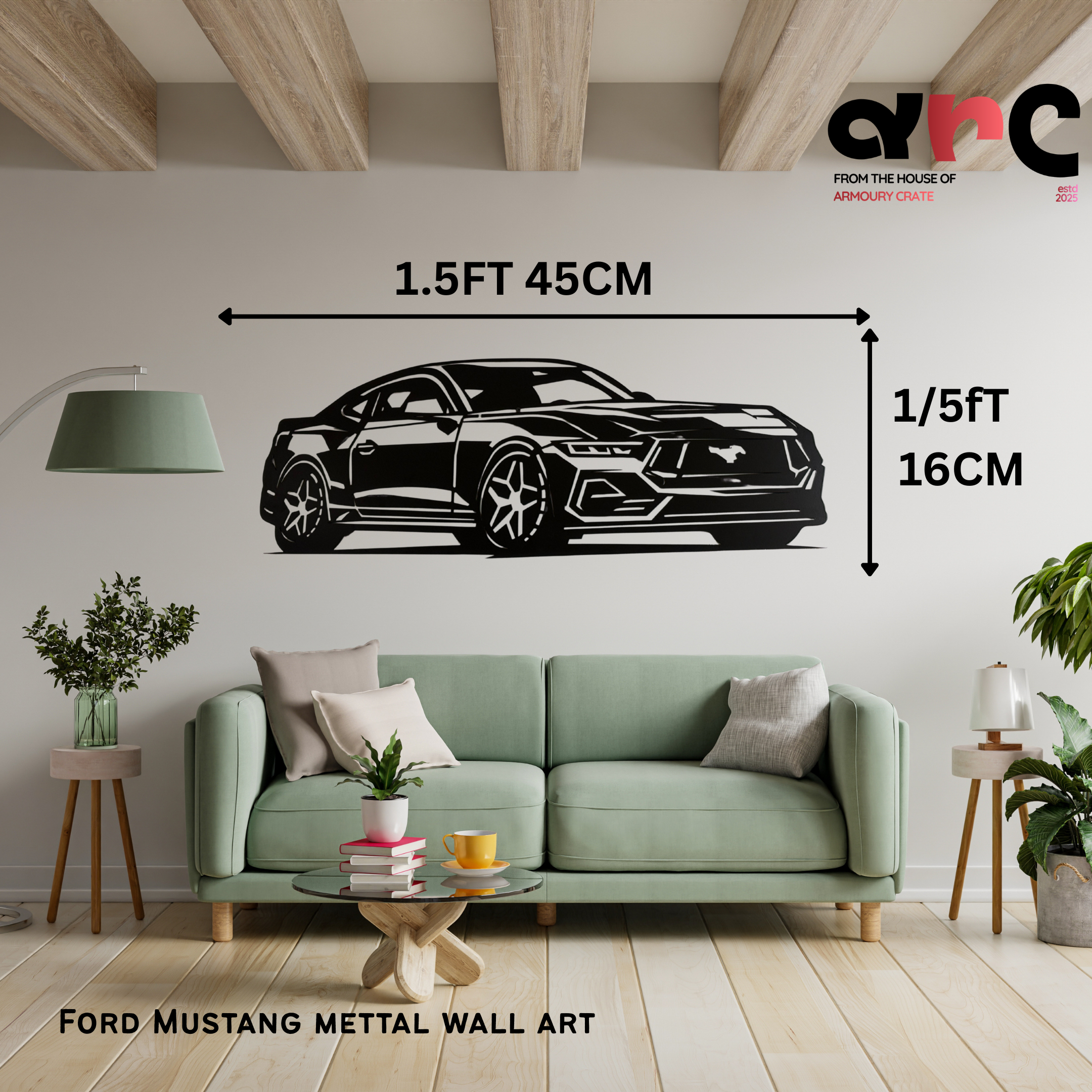 Ford Mustang Metal Wall Art