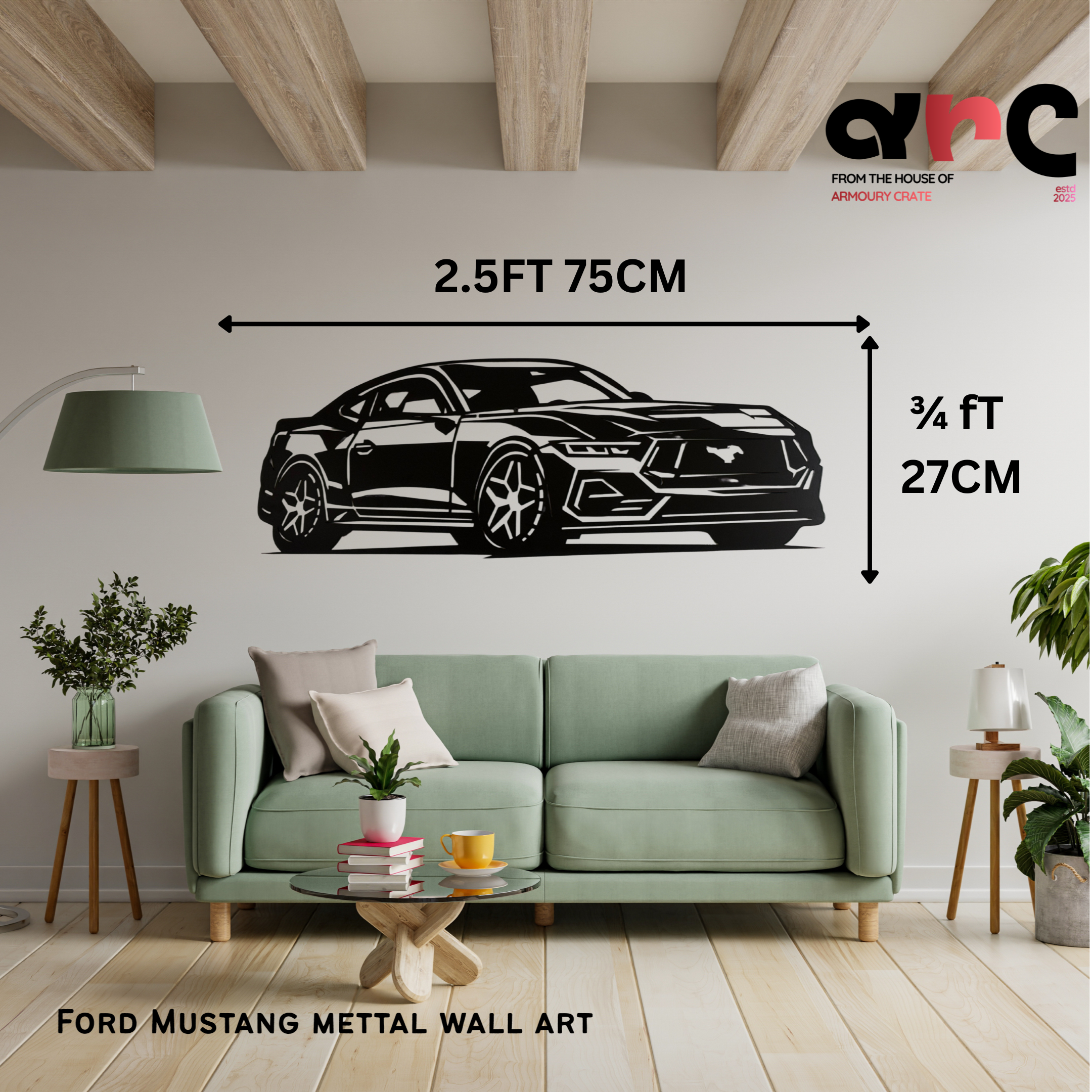 Ford Mustang Metal Wall Art