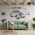 Vintage Car Metal Wall Art