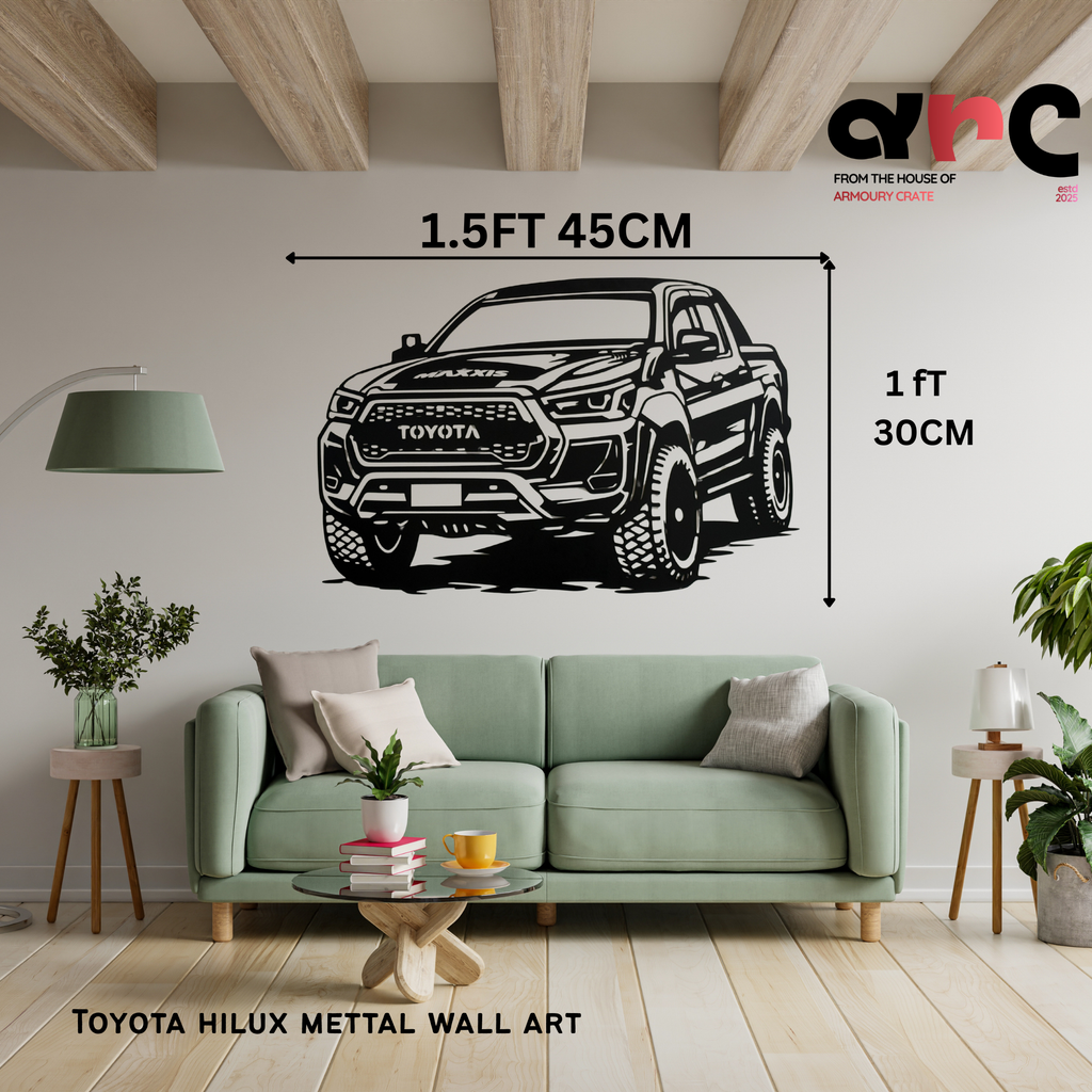 Toyota Hilux Metal Wall Art