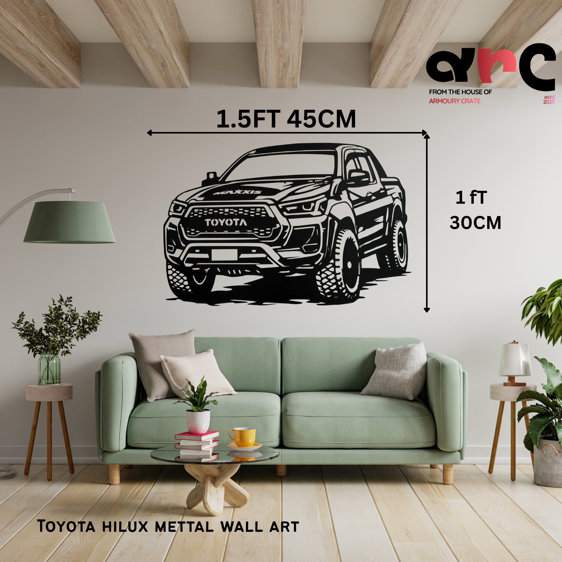 Toyota Hilux Metal Wall Art