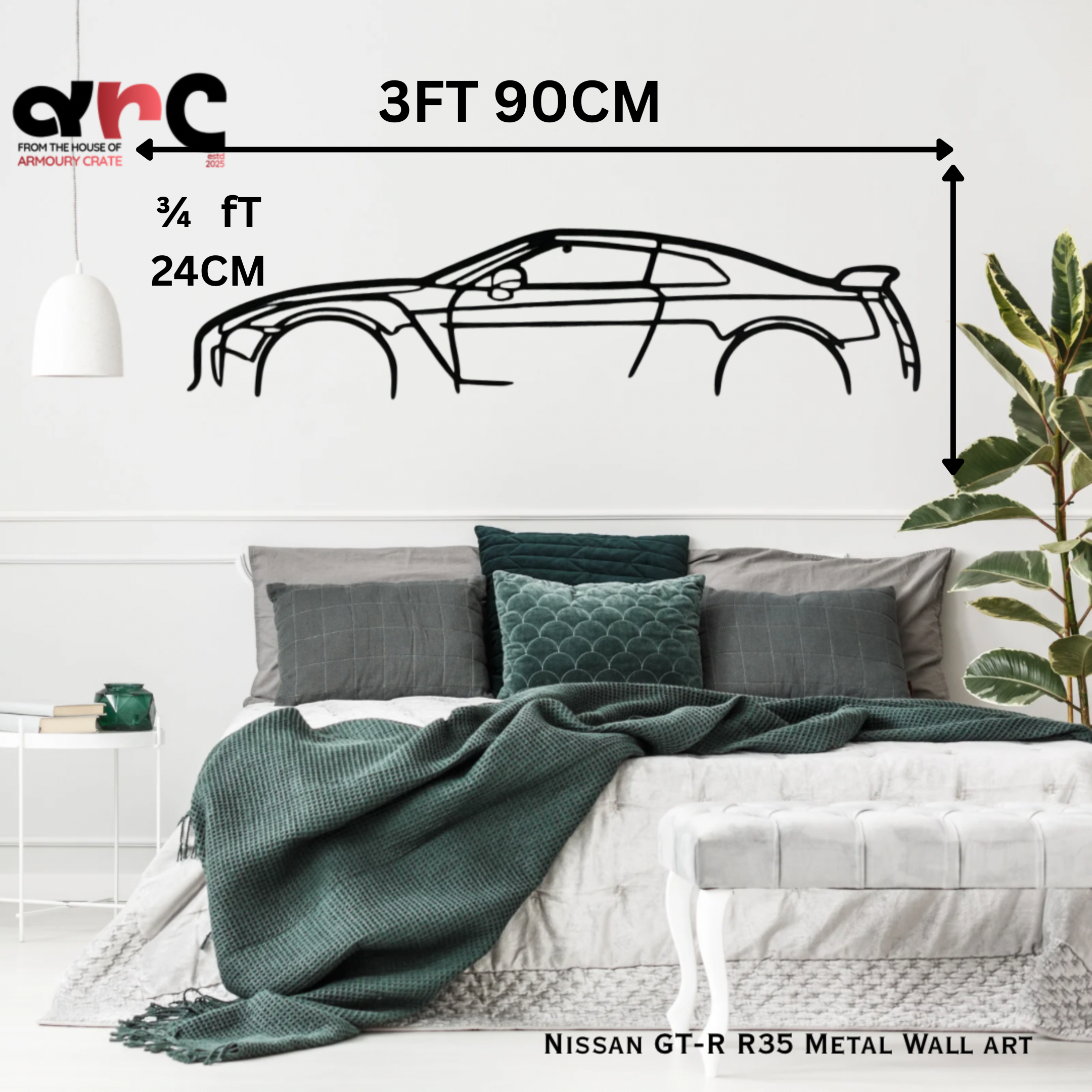 Nissan GT-R R35 Metal Wall Art