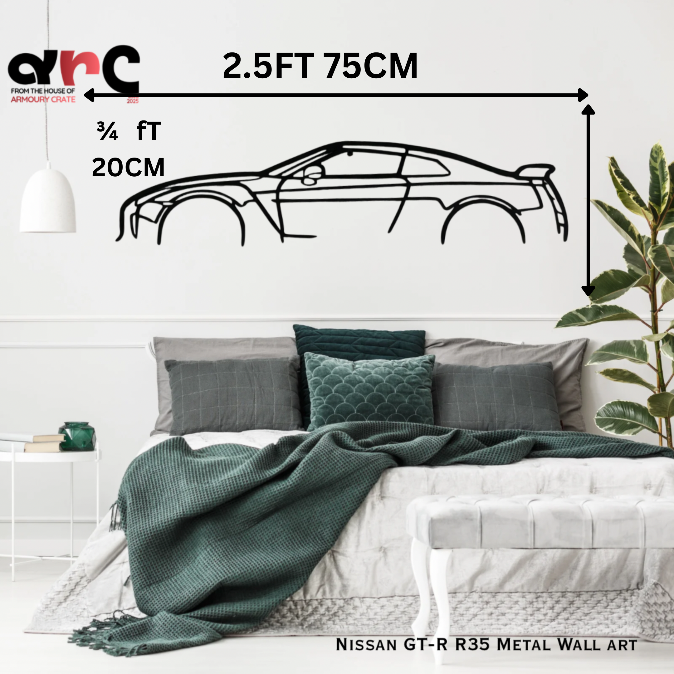 Nissan GT-R R35 Metal Wall Art