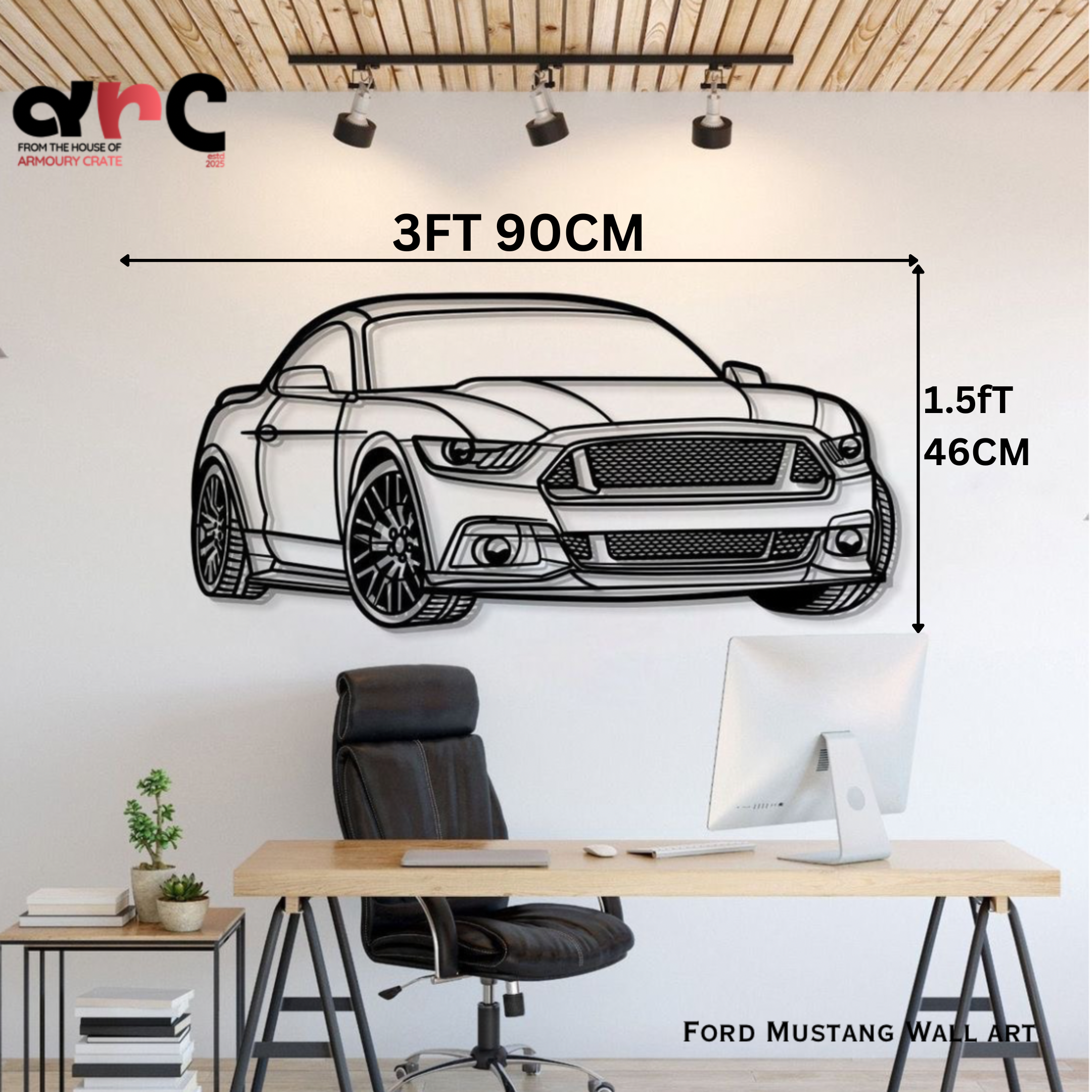 Ford Mustang Metal Wall Art