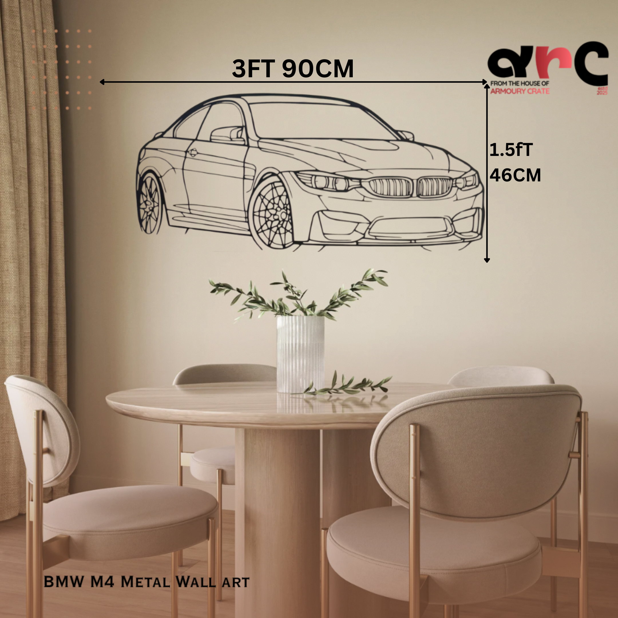BMW M4 Metal Wall Art