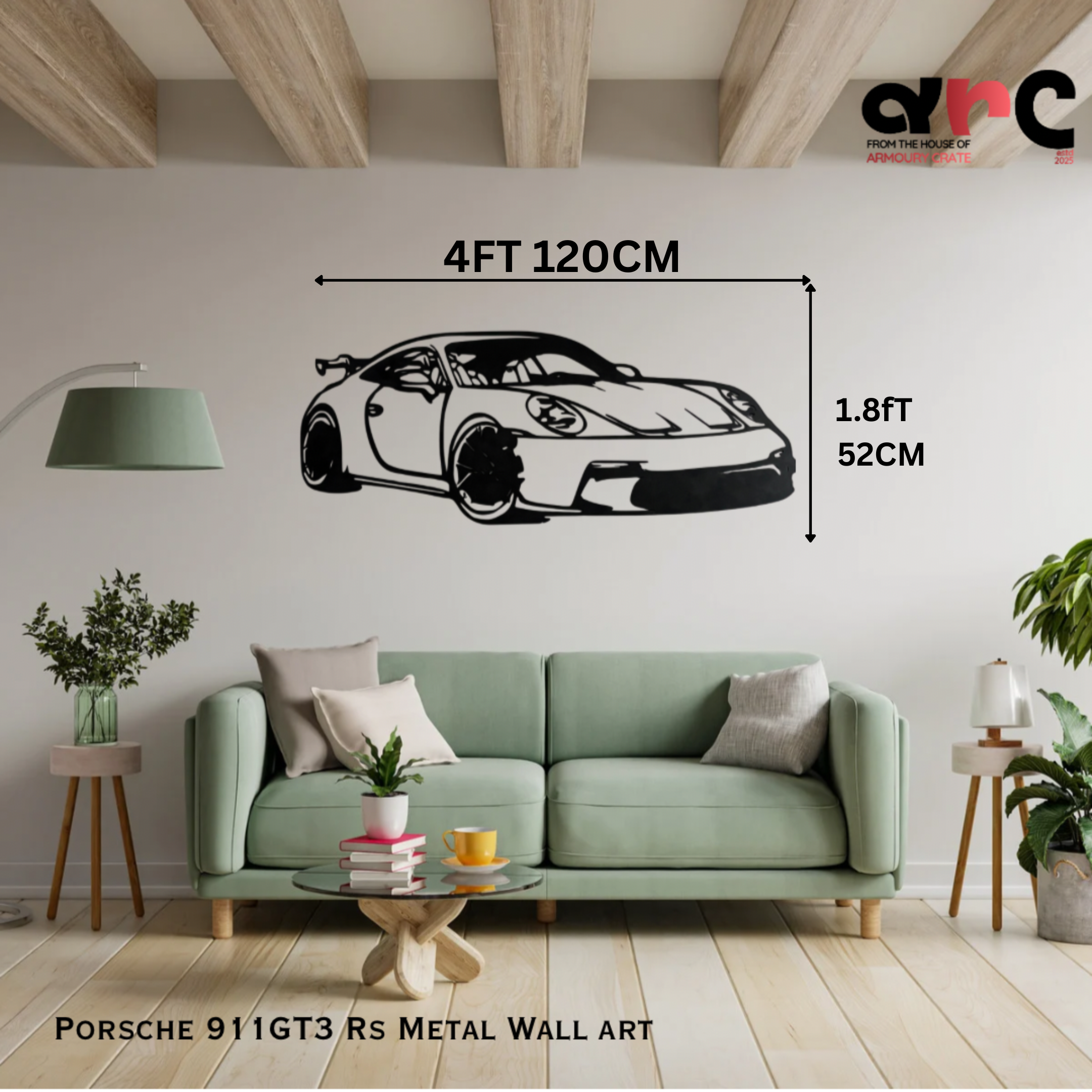 Porsche 911 GT3 RS Metal Wall Art