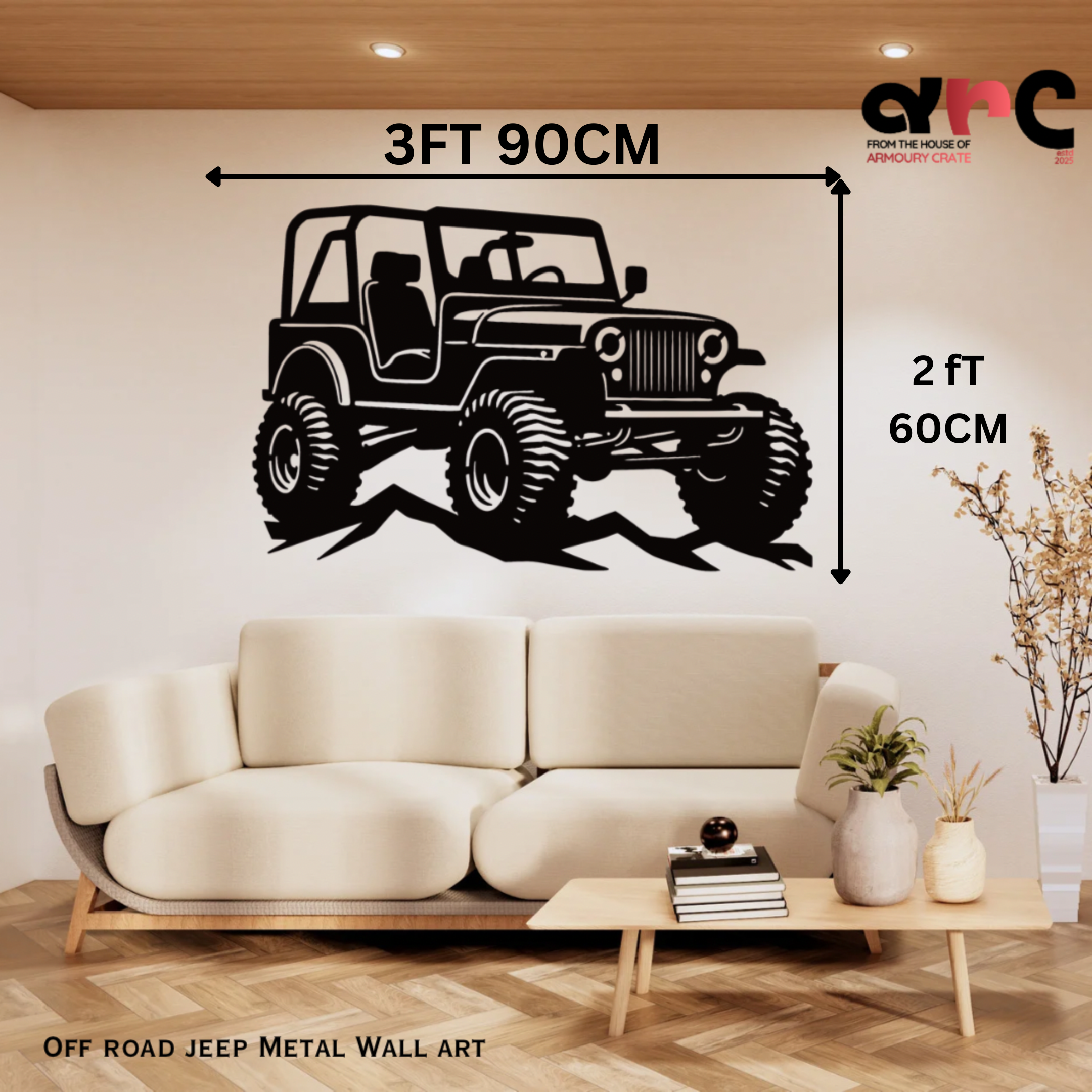 Off Road Jeep Metal Wall Art