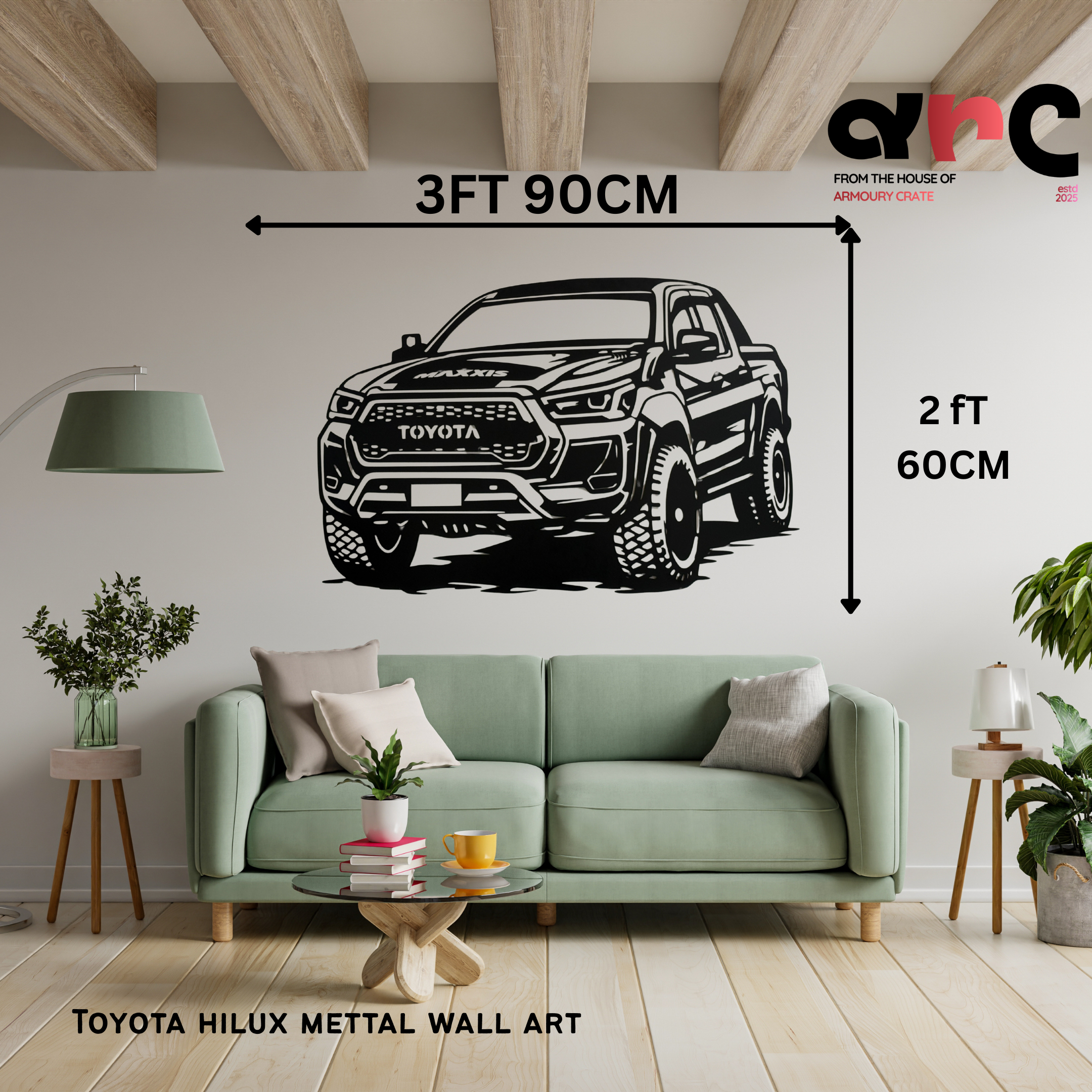 Toyota Hilux Metal Wall Art