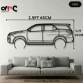 2023 Toyota Fortuner Metal Wall Art
