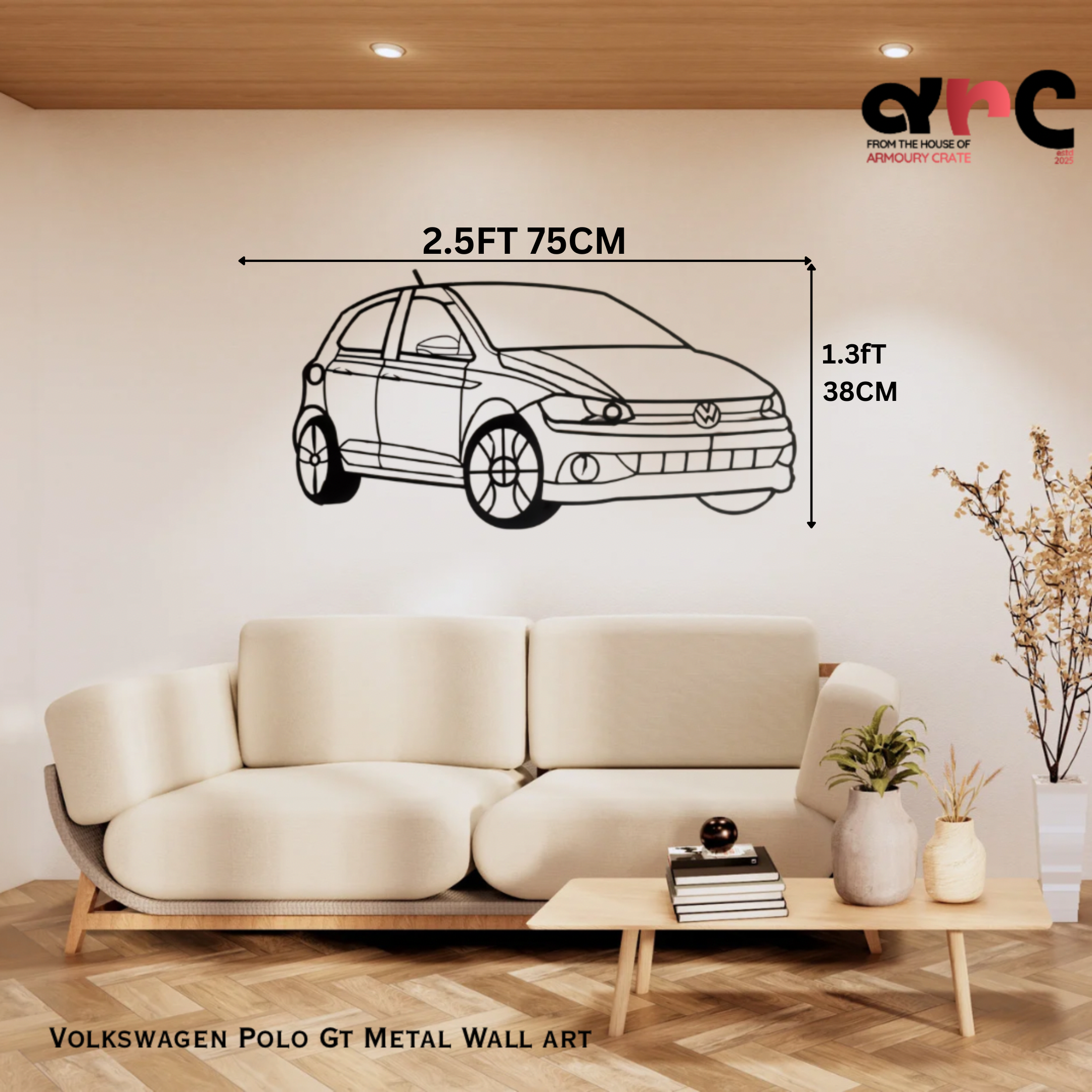 Volkswagen Polo GT Metal Wall Art
