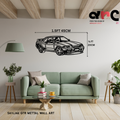 Nissan Skyline GT-R – Front view Metal Wall Art