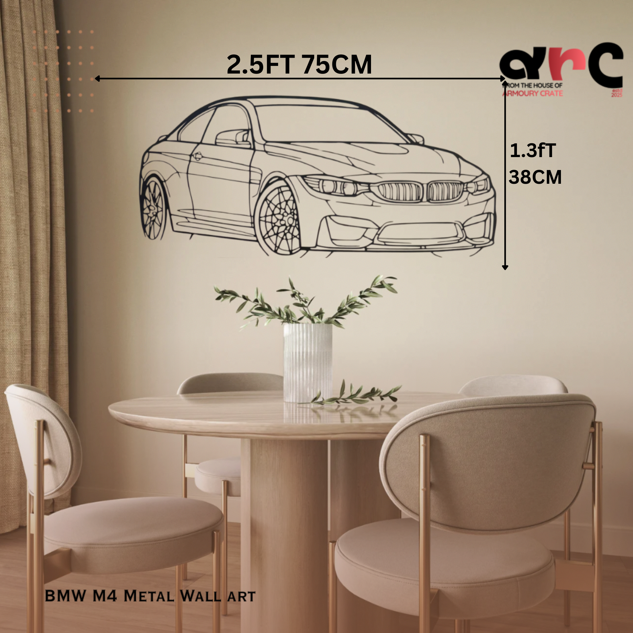 BMW M4 Metal Wall Art