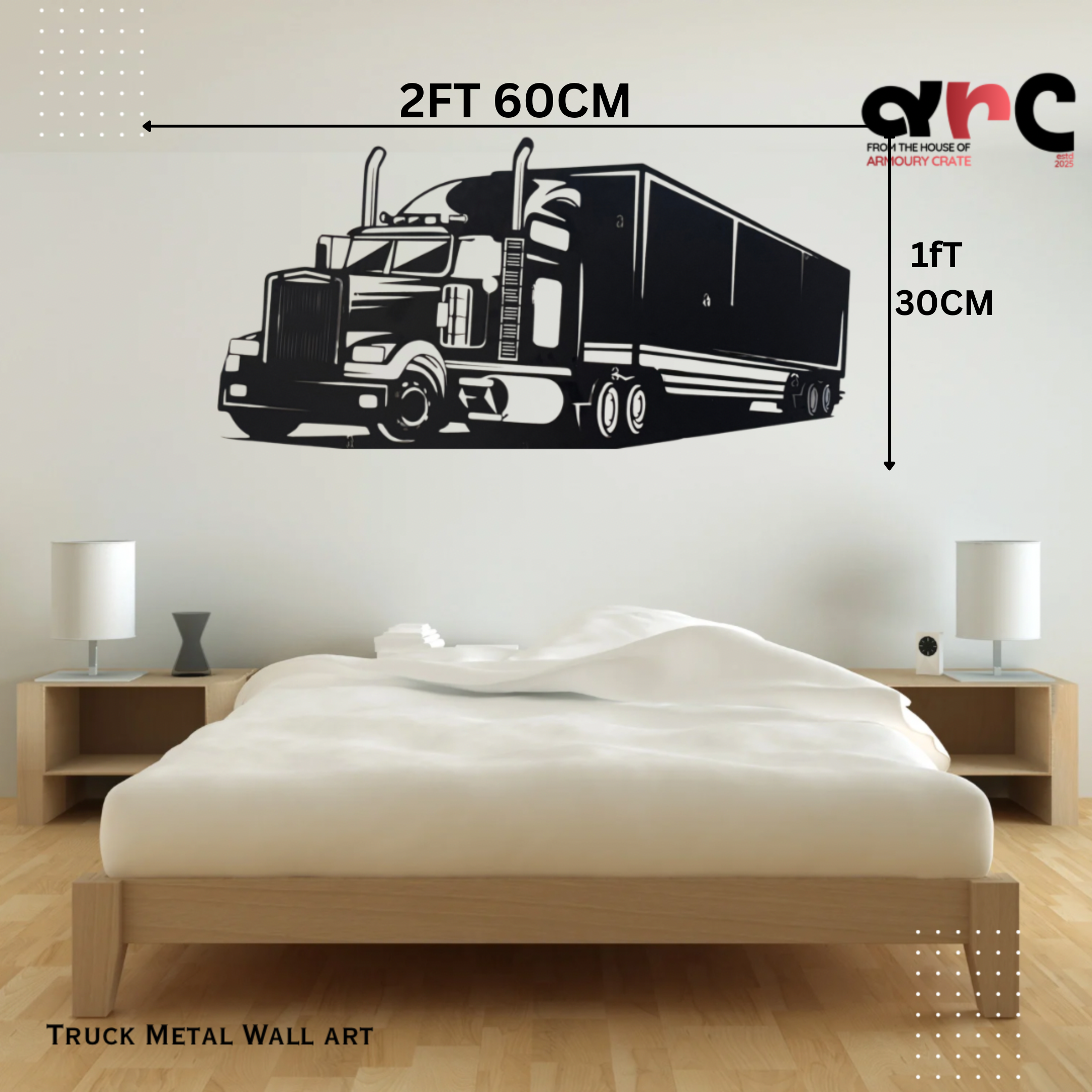 Semi-Truck Metal Wall Art