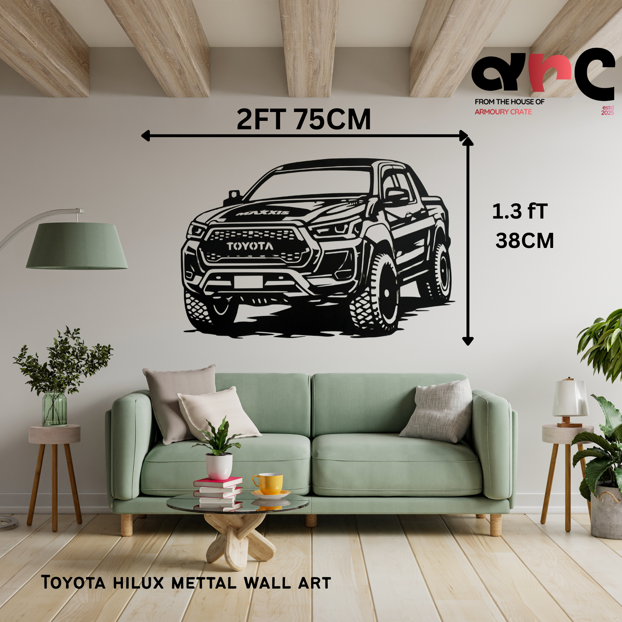 Toyota Hilux Metal Wall Art