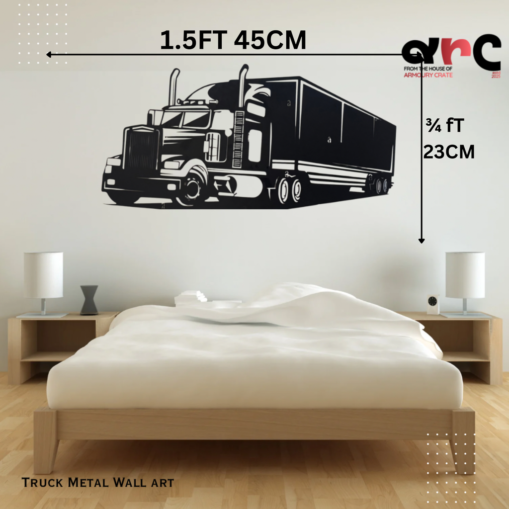 Semi-Truck Metal Wall Art