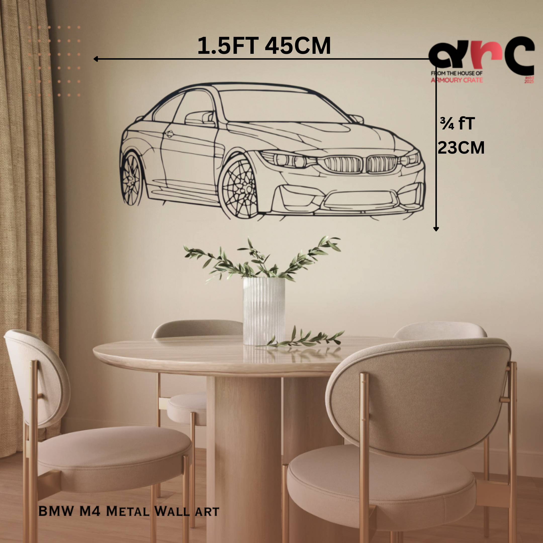 BMW M4 Metal Wall Art