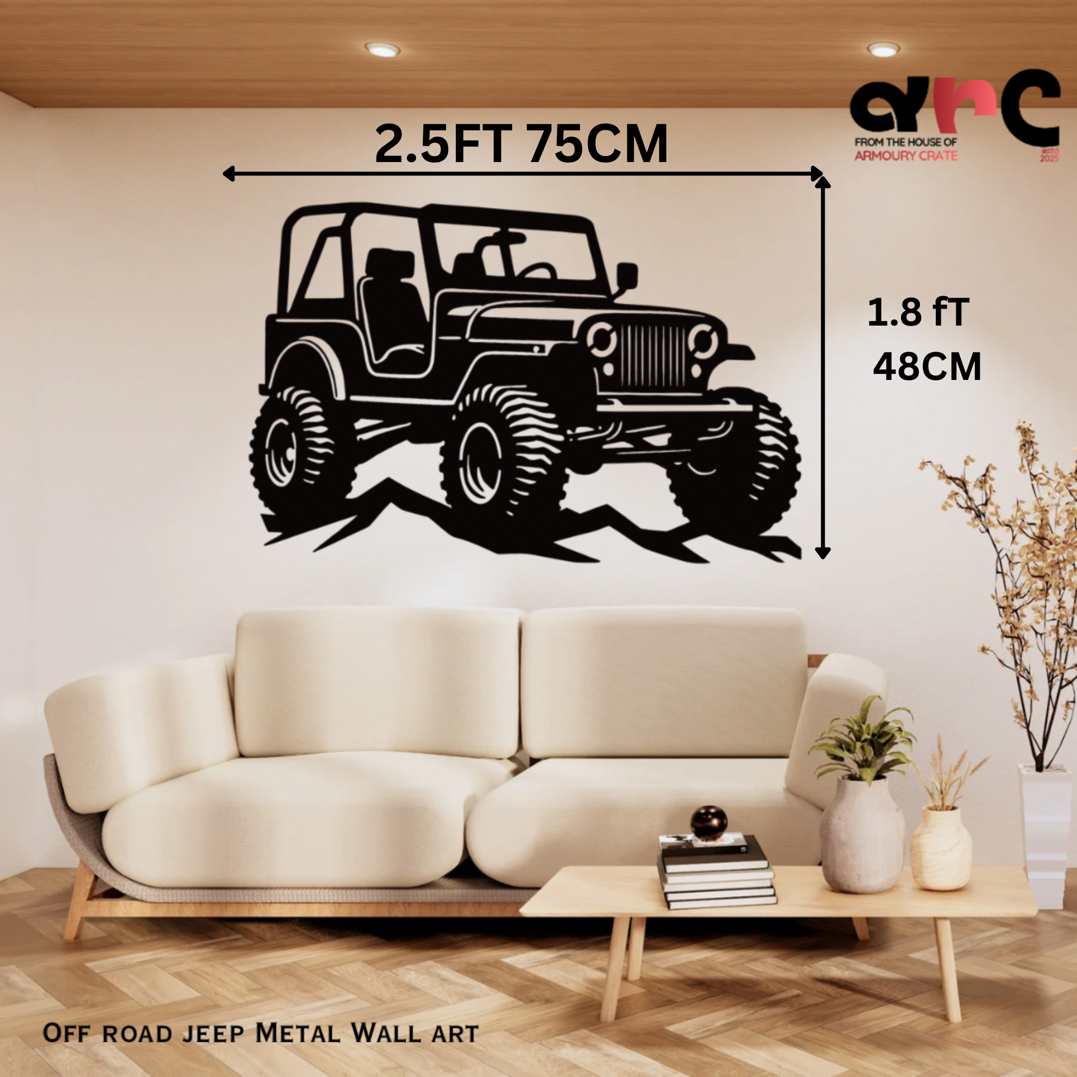 Off Road Jeep Metal Wall Art