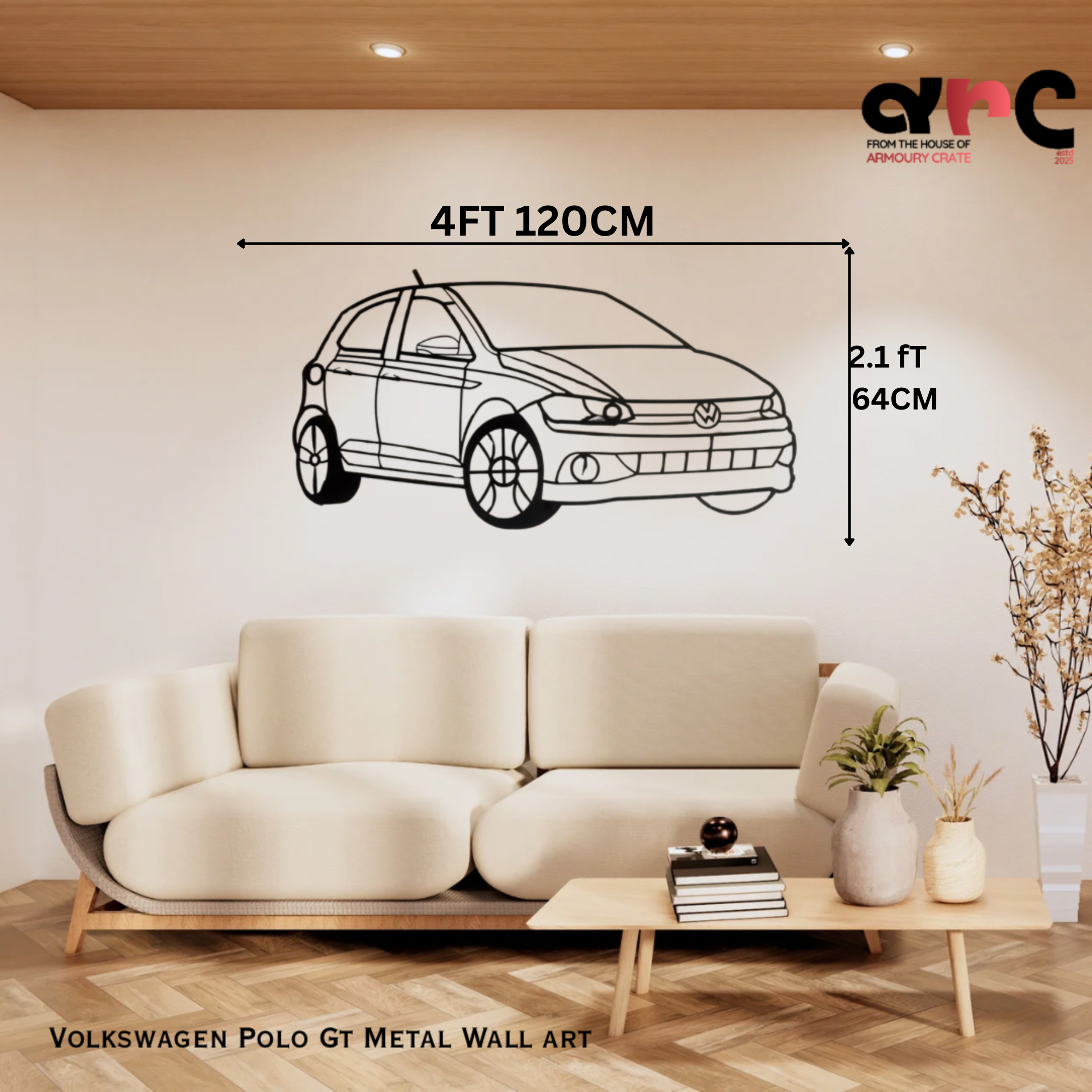 Volkswagen Polo GT Metal Wall Art