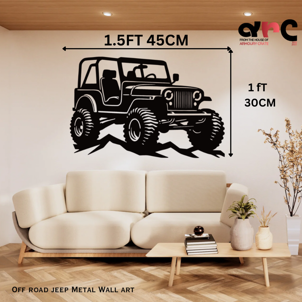 Off Road Jeep Metal Wall Art