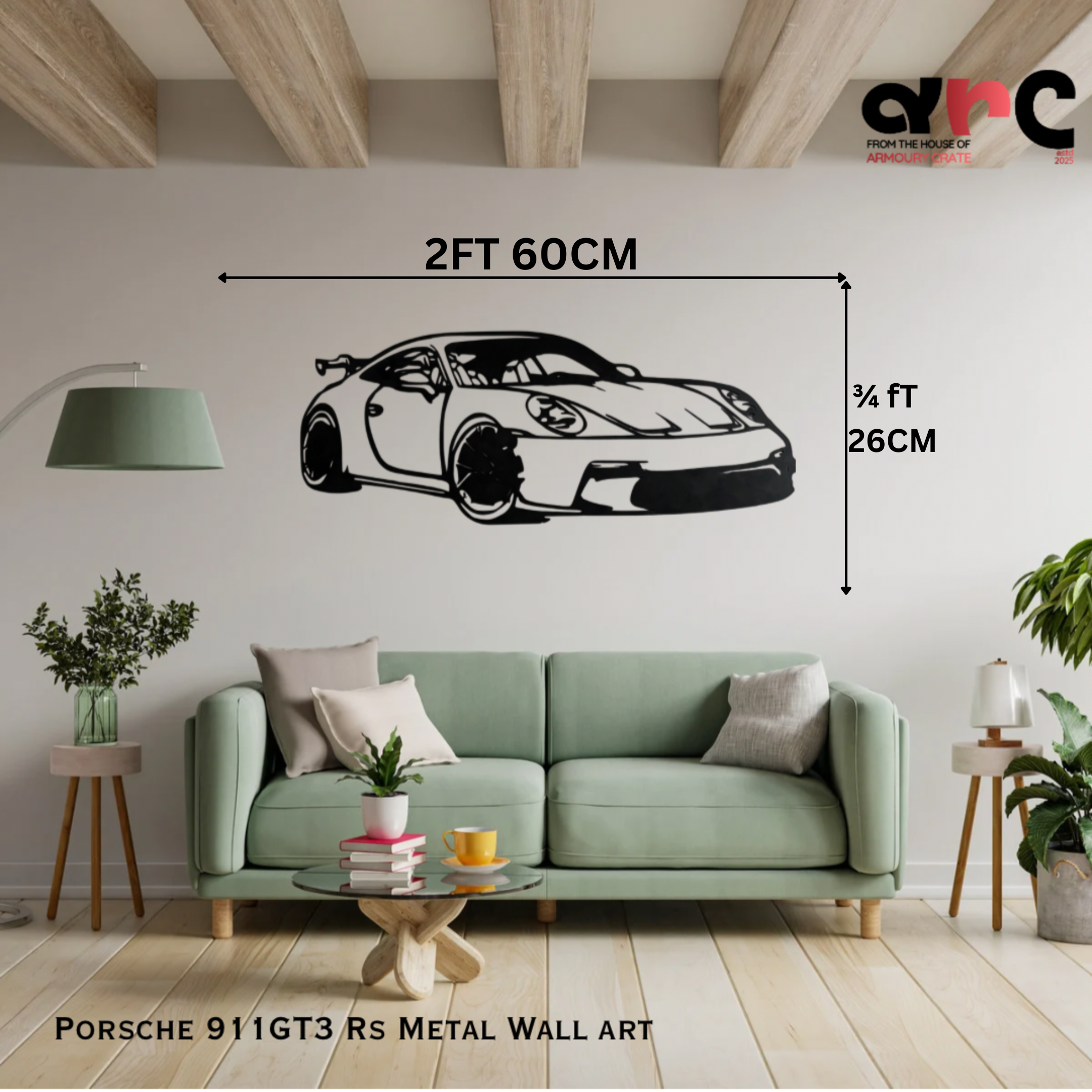Porsche 911 GT3 RS Metal Wall Art