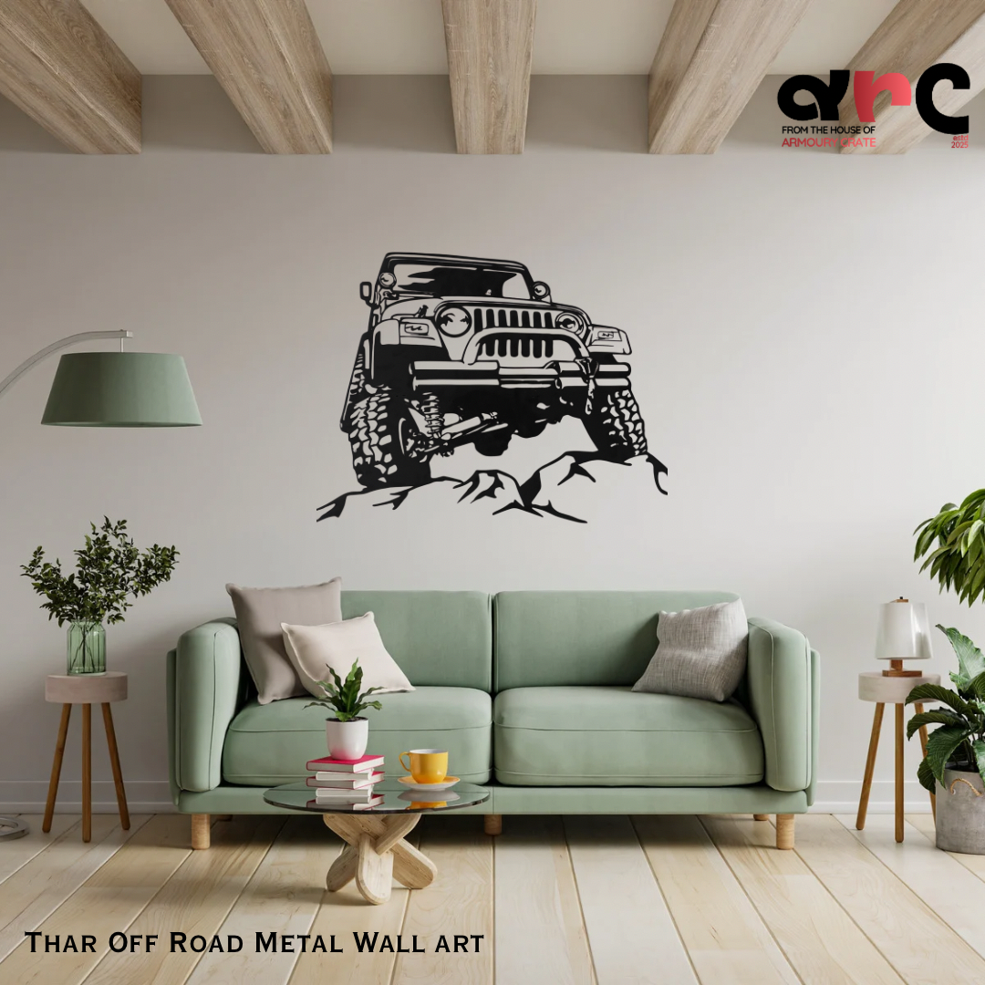 Mahindra Thar Off Road Metal Wall Art