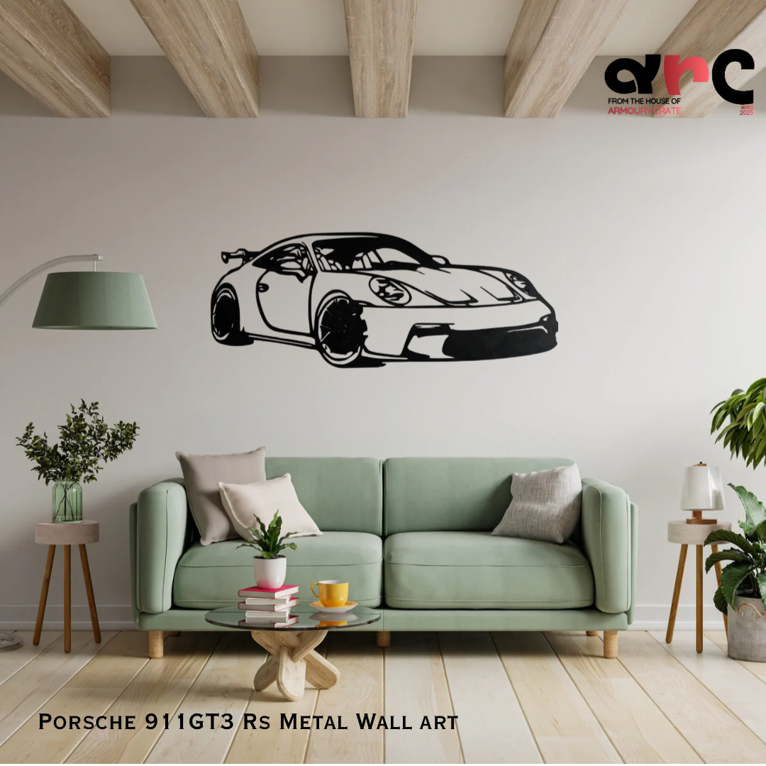 Porsche 911 GT3 RS Metal Wall Art