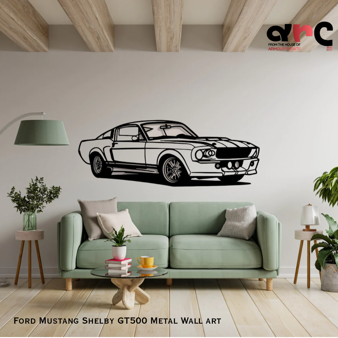 Ford Mustang Shelby GT500 Metal Wall Art