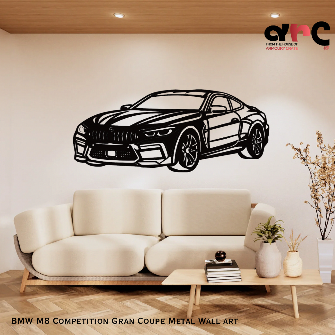 BMW M8 Competition Coupe Metal Wall Art