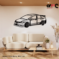 Honda Civic Metal Wall Art
