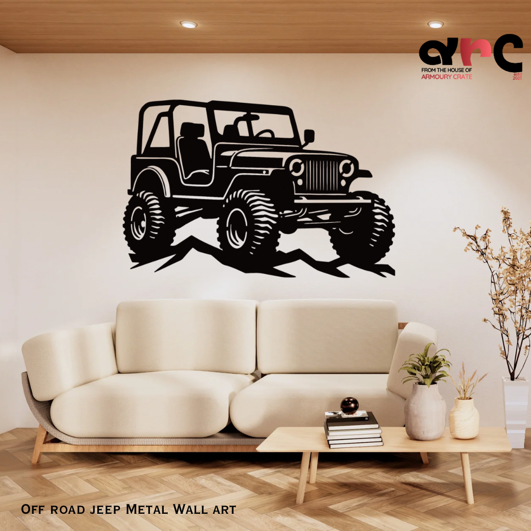 Off Road Jeep Metal Wall Art