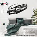 Mercedes-Benz W123 Metal Wall Art