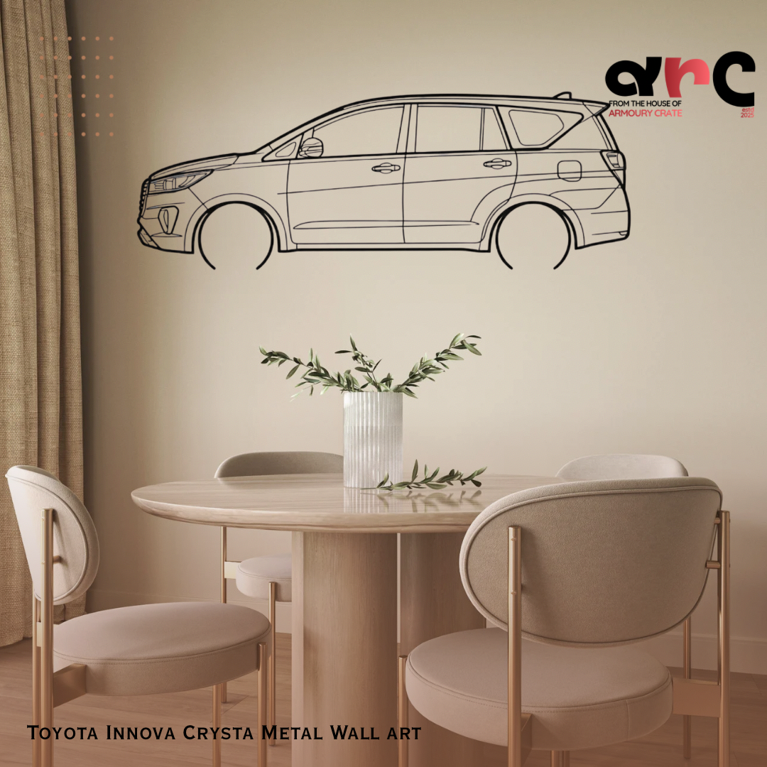 Toyota Innova Crysta Metal Wall Art