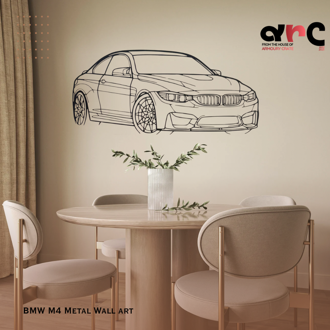 BMW M4 Metal Wall Art