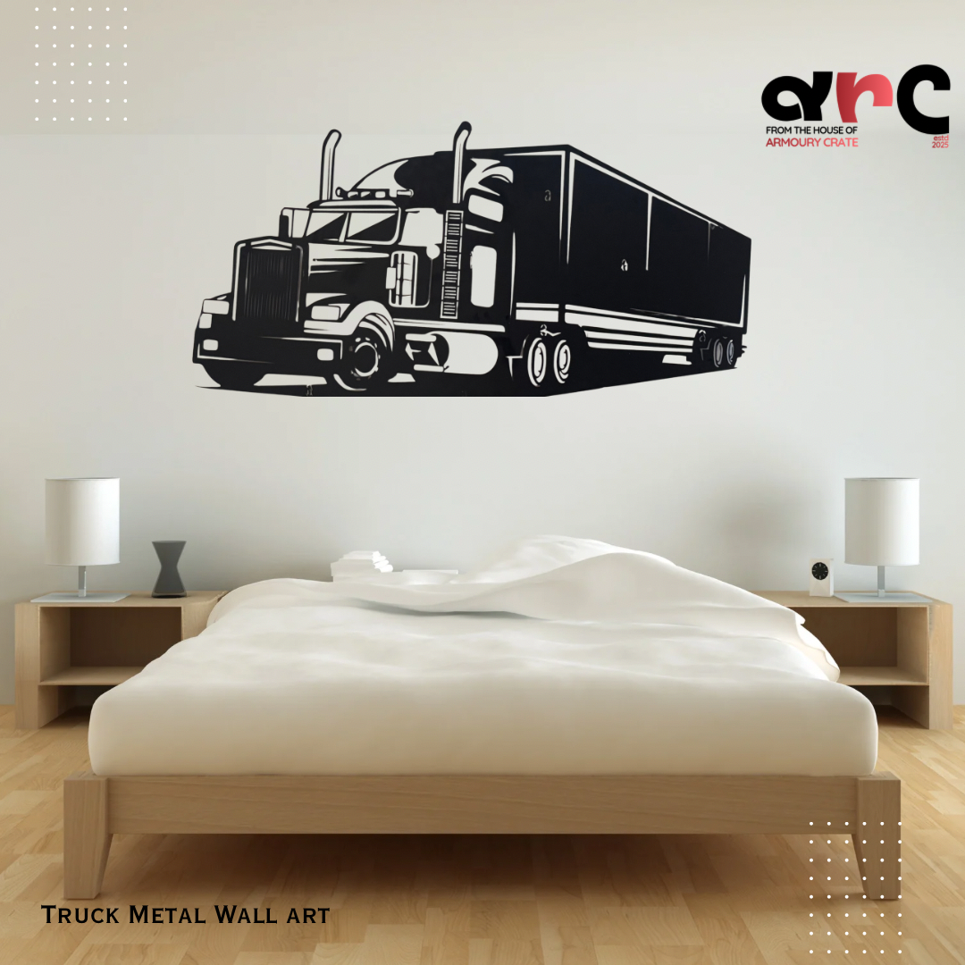 Semi-Truck Metal Wall Art