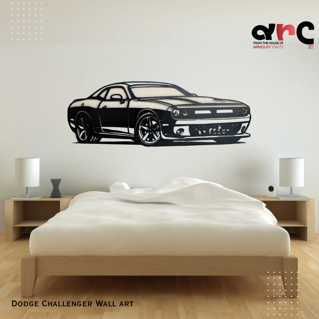 Dodge Challenger Metal Wall Art