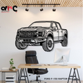Ford F-150 Raptor Metal Wall Art