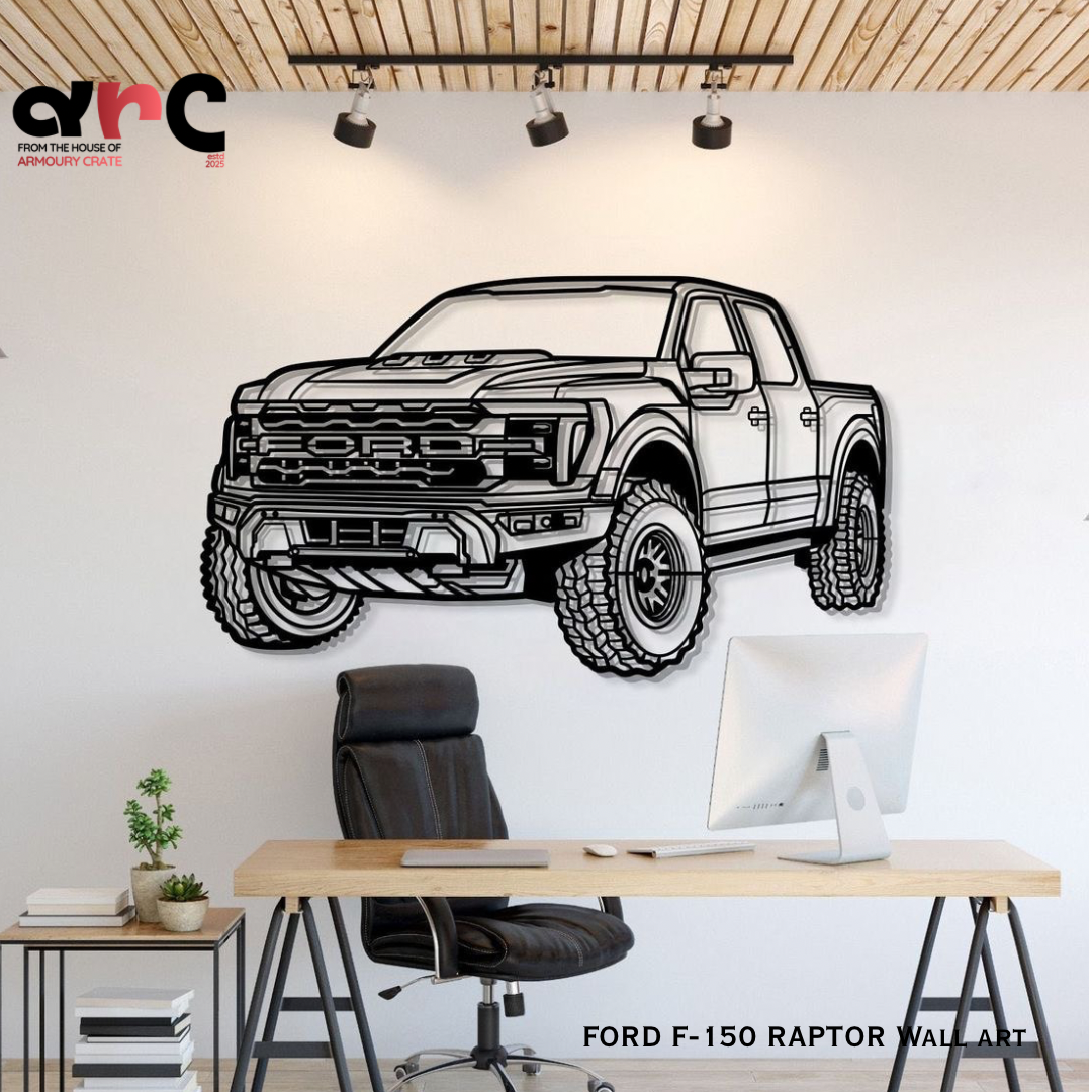 Ford F-150 Raptor Metal Wall Art