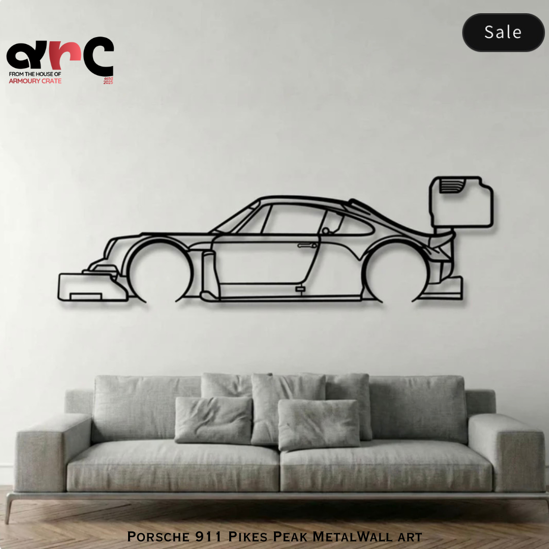 Porsche 911 Pikes Peak Metal Wall Art
