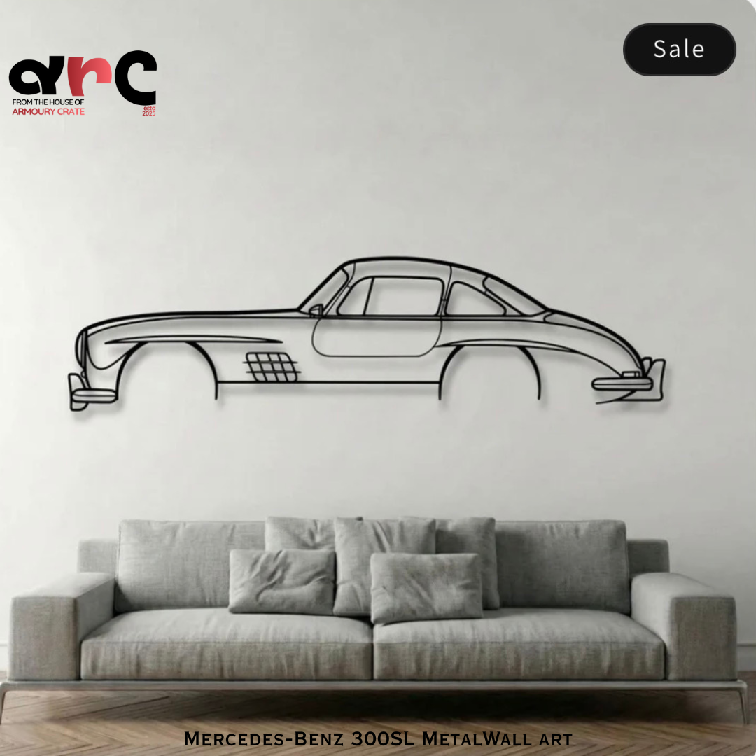 Mercedes-Benz 300SL Metal Wall Art