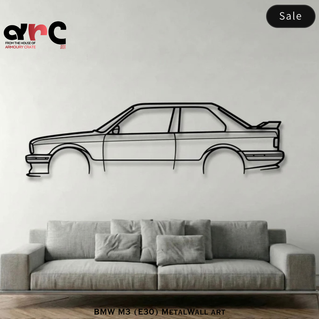 BMW M3 Metal Wall Art