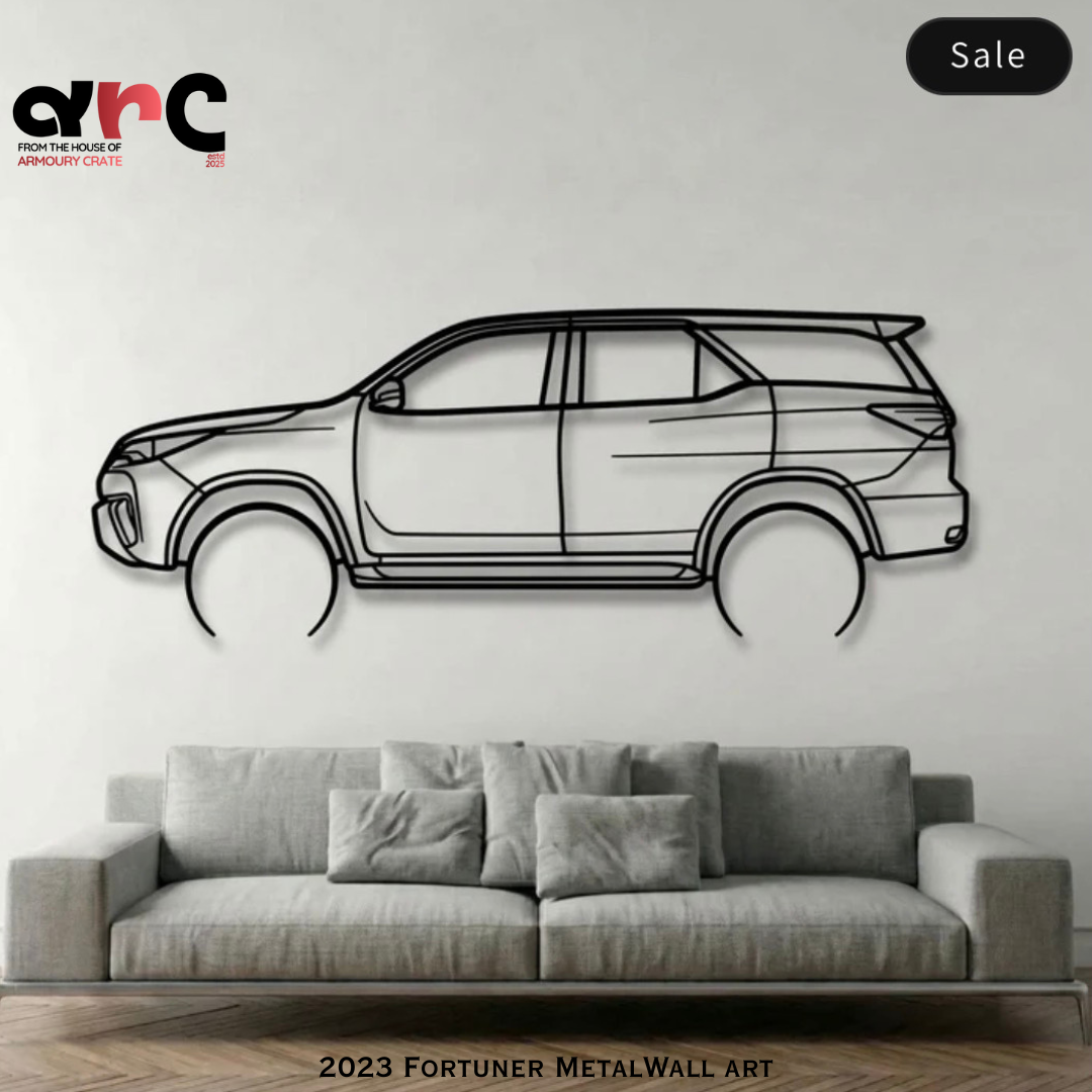 2023 Toyota Fortuner Metal Wall Art