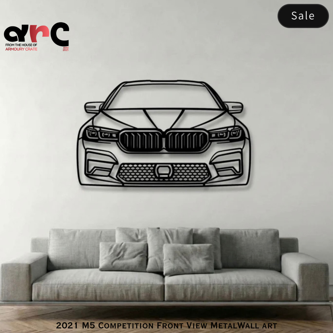 BMW M3 Front view Metal Wall Art