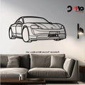 Porsche Taycan Front View Metal Wall Art