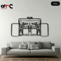 Ferrari F1 2024 SF-24 Back View Metal Wall Art