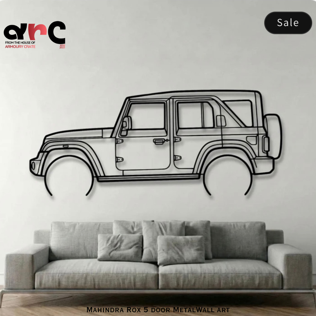 Mahindra Thar ROXX 5 Door Metal Wall Art