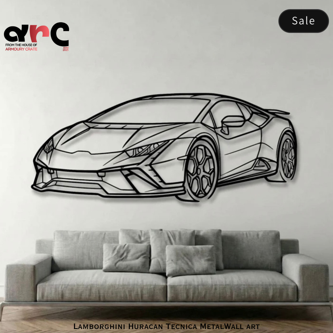 Lamborghini Front View Metal Wall Art