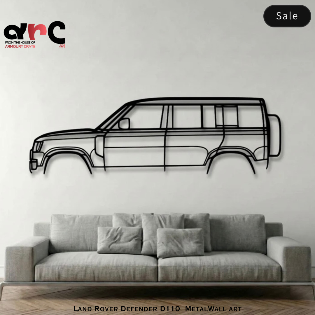 Land Rover Defender D110 Metal Wall Art